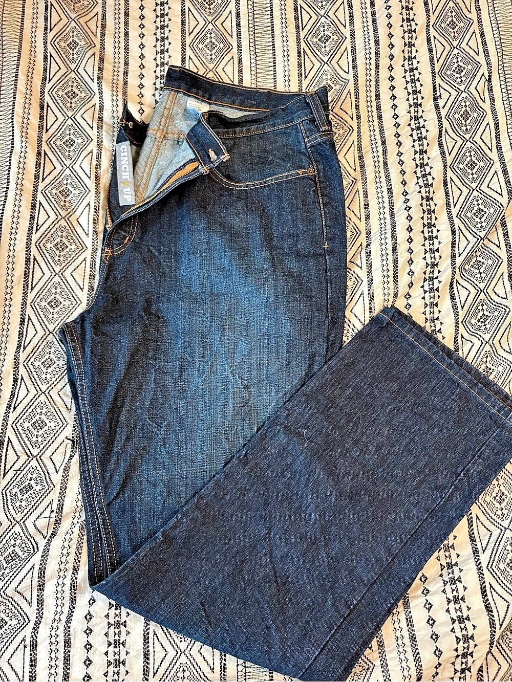 Cinch Silver Label Men’s Jeans 42x34 Dark Wash Slim Straight